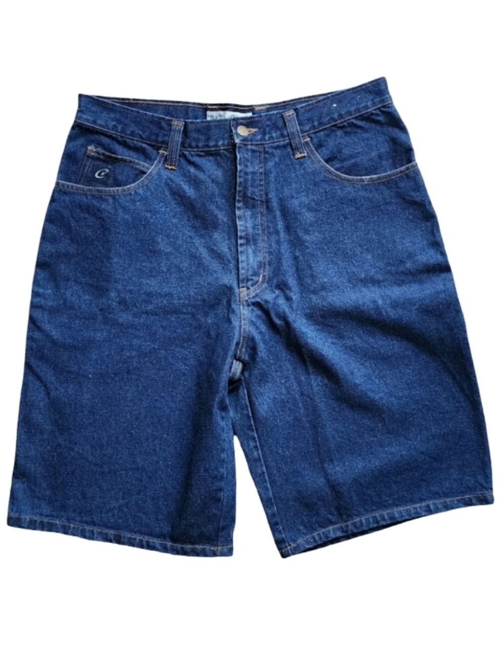 CLAUDIO NUCCI‎ Y2K Utility Baggy Blue Denim Shorts Men's Size 34